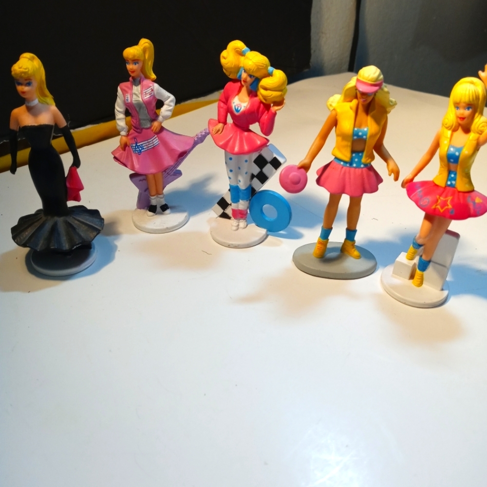 Vintage barbie PVC figures